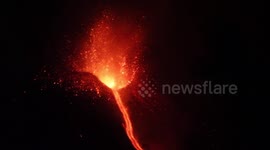 Vocano Etna Eruption