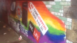 Cool graffiti in subway