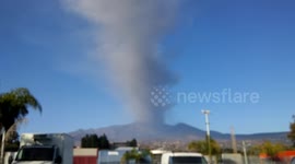 Big Cloud of Ash from Etna