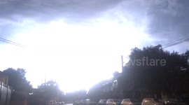 Powerful lightning storm hits Sydney, Australia