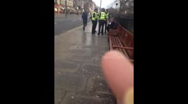 Edinburgh city centre, police