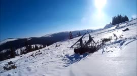 Double ski fail