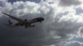 Star Wars plane lands at Sydney Kingsford Smith Airport