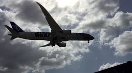 Star Wars plane lands at Sydney Kingsford Smith Airport