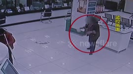 Woman pours excrement on counters after row with bank staff
