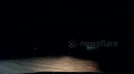 Poor road conditions in North Dakota