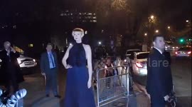 Star Wars cast including Gwendoline Christie and Carrie Fisher hit after party in London