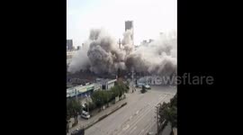 First local office building demolished in China city