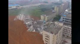 Drone captures devastation of China landslide