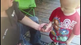This child's reaction to a toad is hilarious