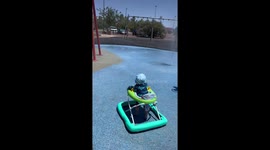 Baby boy's hilarious splash pad incident is a guaranteed mood-booster