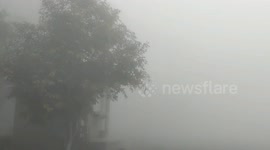 Temperature reached minus 1.8 in Rajasthan during winter season in India