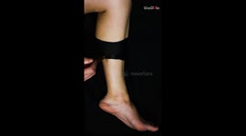 Artist creates JAW-DROPPING gummy leg illusion with her brilliant painting skills!