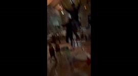 Epic hilarious fail! Man dancing on a chair falls down !