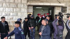 Mourners attend the funeral of Palestinian teenager Amer Abu Zeitoun, 16, killed in clashes between Palestinian militants and Israeli forces during an overnight raid on the Balata refugee camp in the town of Nablus