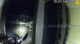 Moment K9 Sinks Its Teeth Into Bottom Of Terrified Fugitive In Oklahoma City, OK, USA