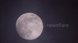 Stunning nearly-full Wolf moon lights up night sky in Kent, UK
