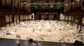 Sydney Festival: Sydney Town Hall transformed into Sandy beachscape for Opera, Australia