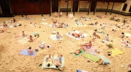Sydney Festival: Sydney Town Hall transformed into Sandy beachscape for Opera, Australia