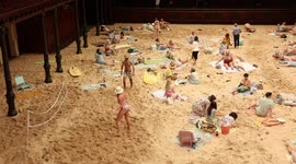 Sydney Festival: Sydney Town Hall transformed into Sandy beachscape for Opera, Australia