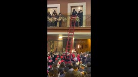 Christmas in Spain is very different! Presents are delivered up ladders to different apartments! Alcoy