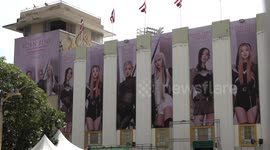 K-Pop girl group BlackPink has massive posters on national stadium to promote concert in Thailand