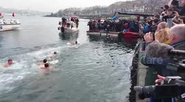 Istanbul's Orthodox community marks Epiphany with dive into cold water