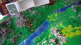 Artist spends £4k building replica of England's Lake District from 200,000 Lego bricks
