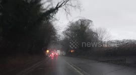 Awful rain in Knaresborough North Yorkshire UK