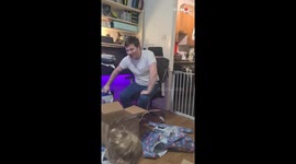 Man with pure heart becomes a child again after wife & kids gift him a PS5
