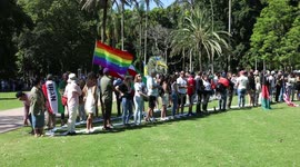 Justice Prevails, rally on the 3rd anniversary of the downing of flight PS752, Sydney, Australia
