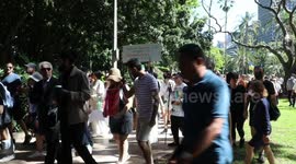 Justice Prevails, rally on the 3rd anniversary of the downing of flight PS752, Sydney, Australia