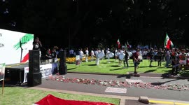 Justice Prevails, rally on the 3rd anniversary of the downing of flight PS752, Sydney, Australia