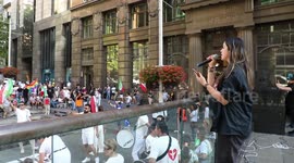 Justice Prevails, rally on the 3rd anniversary of the downing of flight PS752, Sydney, Australia