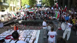 Justice Prevails, rally on the 3rd anniversary of the downing of flight PS752, Sydney, Australia