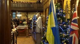 Orthodox Christmas service at Ukrainian Catholic Cathedral of the Holy Family in London