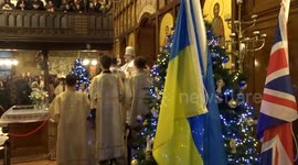 Orthodox Christmas service at London's Ukrainian Catholic Cathedral as war rages at home