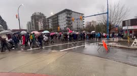 March in Support of Flight 752 3rd Anniversary In North Vancouver, Canada