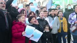 Roma community holds demonstration in Madrid, Spain, for missing 11-year-old Ángel