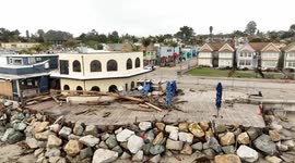 Storm Surge, Severe Weather Hits California Coast