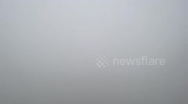 Cold wave with dense fog causes low-visibility, flight delays in North India