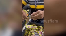 Indian officials catch man trying to smuggle $40,000