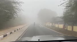 India: Cold Wave With Dense Fog Causes Low-Visibility And Flight Delays In Northern Region 3
