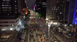 Thousands of pro-democracy protesters take to Sao Paulo streets to condemn rioters