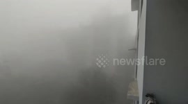 The Cold wave with dense fog causes low-visibility in New Delhi