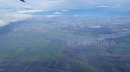 Aerial footage shows Central Valley, California's atmospheric river floods
