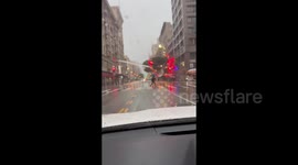 Heavy rains continue in Los Angeles, CA, USA