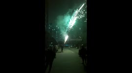 Father Was Pumped In Celebrations in New year Eve In China With His Son