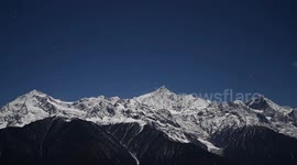 Starry Sky Over Meili Snow Mountain in Yunnan, China