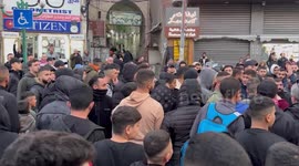 Palestinians take part in a protest against political detain